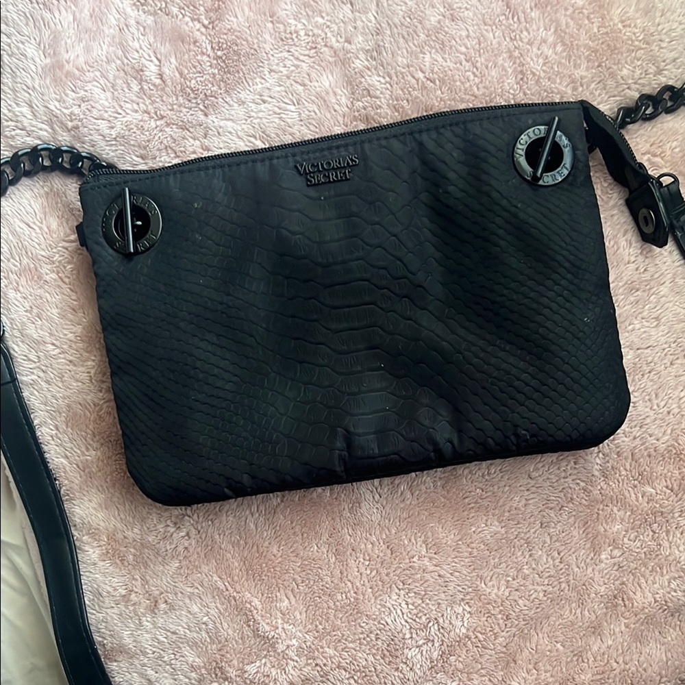Victoria's Secret Black Crossbody Bag with Sleek Design